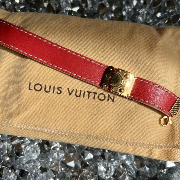 Louis Vuitton Jewelry Authentic Louis Vuitton Leather Bracelet